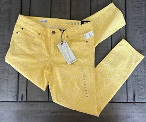 Jeans donna Gap 1969 giallo denim maculato sempre skinny skimmer: taglia 29 - Foto 1 di 4