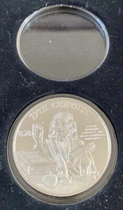 Millennia 1997 Cook Islands 50 $ 925 Silber 17th Century Isaac Newtons Principia - Bild 1 von 4