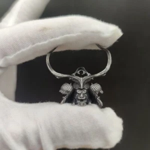 China Casco Samurai Latón Llavero Colgante Hecho a Mano Colgante Hágalo Usted Mismo Accesorios - Imagen 1 de 9