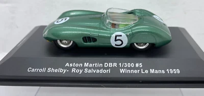 IXO LM1959 ASTON MARTIN DBR 1 WINNER LE MANS 1959 #5 SHELBY/SALVADORI 1:43 SCALE - Image 1 of 4