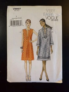 New Very Easy Vogue 8897 Misses' Tunic Swim Cover Dress w/ Pockets Xsm-Med - Picture 1 of 3