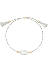 Kendra Scott Everlyne Friendship Bracelet Gold Plated/Mother of Pearl - Picture 1 of 1