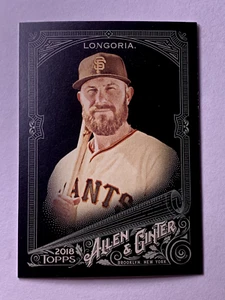 EVAN LONGORIA 2018 Topps Allen & Ginter's X 239 San Francisco Giants - Imagen 1 de 2