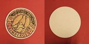 Grimbergen rund Optimo Bruno Brauerei Bierdeckel Bier - Picture 1 of 1