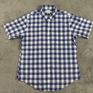 Brooks Brothers Shirt Mens L 1818 Regent Button Down 100% Cotton Pink Blue Plaid - Picture 1 of 13