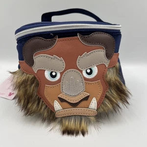Disney Die Schöne und das Biest Biest Runde Samt Make-up Kulturbeutel Reisetasche Neu mit Etikett - Bild 1 von 8