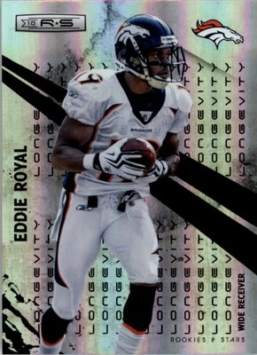 2010 Rookies Stars Longevity Parallel Silver Holofoil #43 Eddie Royal /99 FB - Image 1 of 2