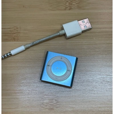Apple iPod Shuffle синий 4-го поколения - работает - есть музыка - Изображение 1 из 2