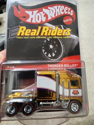 Hot Wheels THUNDER ROLLER Premium RLC Club Real Riders Redline #3184/4000! - Image 1 of 4