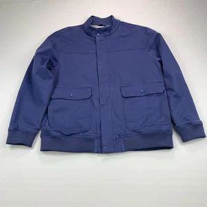 Free Assembly Herren Gr. XL blau Twill Harrington Jacke geometrisches Futter - Bild 1 von 18