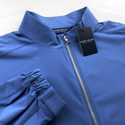 Peter Millar Crown Crafted Performance Full zip Jacket Blue XL $275 - Image 1 of 4