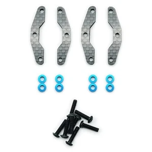 MTTR Racing Carbon Upper Arm Mount 4 pcs For Tamiya 1/10 Touring TT02 SRX #08110 - Picture 1 of 3