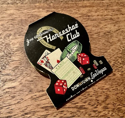Vintage 1940s-1950s THE HORSESHOE CLUB Matchbook Las Vegas Casino Hotel - Image 1 of 2
