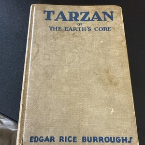 Edgar Rice Burroughs TARZAN AT THE EARTH'S CORE First Edition Book Estate - Imagen 1 de 13