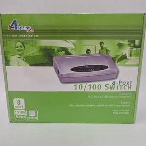 New Sealed AirLink 101 - Model # ASW108/A 8-Port 10/100 Switch - Picture 1 of 4