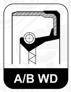 Oil seal 68x90x10/9,5 A/B F WD FPM ELRING 198420 fits MB A0179972747 - Picture 1 of 4