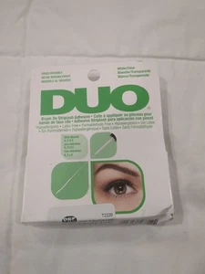 Duo Brush-On Striplash Adhesive White/Clear 0.18 Ounce (5.3ml)- New - Picture 1 of 8