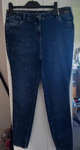 Ladies Tu Skinny Fit Blue Stretchy stonewash Jeans Size 16. New with tags - Picture 1 of 7