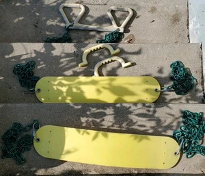 Swingset / Playset Accessories Lot: Swings With Coated Chains and Handles  - Picture 1 of 18