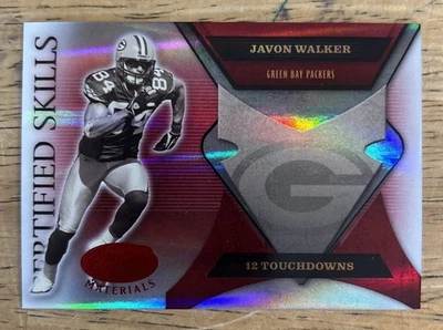 2005 Leaf Certified Materials - Certified Skills Javon Walker #CS-33 Red /250 - Image 1 of 2