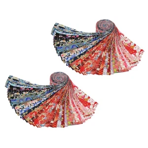 Patchwork Set Pieces Different Floral Precut Crafts Strips Square Patchwork - Bild 1 von 8