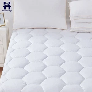 Protector de Colchón Sábana Ajustable 30cm Profundidad, Funda Almohadilla de Colchón 110 GSM, Blanco - Imagen 1 de 15