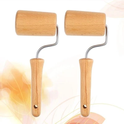  2 Pcs Teigwalze Teigroller Nudelholz Rollstift Zum Backen Pizza -Accessoires - Bild 1 von 4