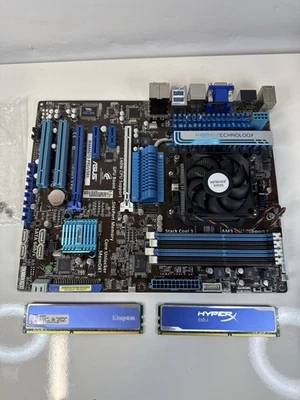 ASUS M4A89GTD PRO/USB3 Socket AM3 AMD Motherboard with 8GB RAM I/O | Tested - Image 1 of 4