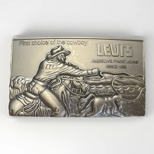 Vintage Levi’s Belt Buckle First Choice of the Cowboy TM USA Trophy Master 1970s - Picture 1 of 7