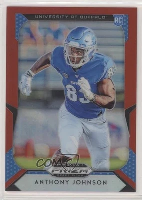 2019 Panini Prizm Draft Draft Picks Red Prizm Anthony Johnson #117 Rookie RC - Image 1 of 2