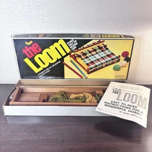 Vintage Sears NSI 20" Tischplatte Hartholz Weben "The Loom" Box-neu, offene Box - Bild 1 von 13