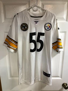 Devin Bush Jersey Pittsburgh Steelers White Men's Size XL Stitched And DMR Patch - Picture 1 of 12