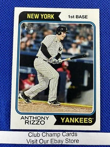 2023 #420 Anthony Rizzo Topps Heritage béisbol estampado corto SP Yankees - Imagen 1 de 2