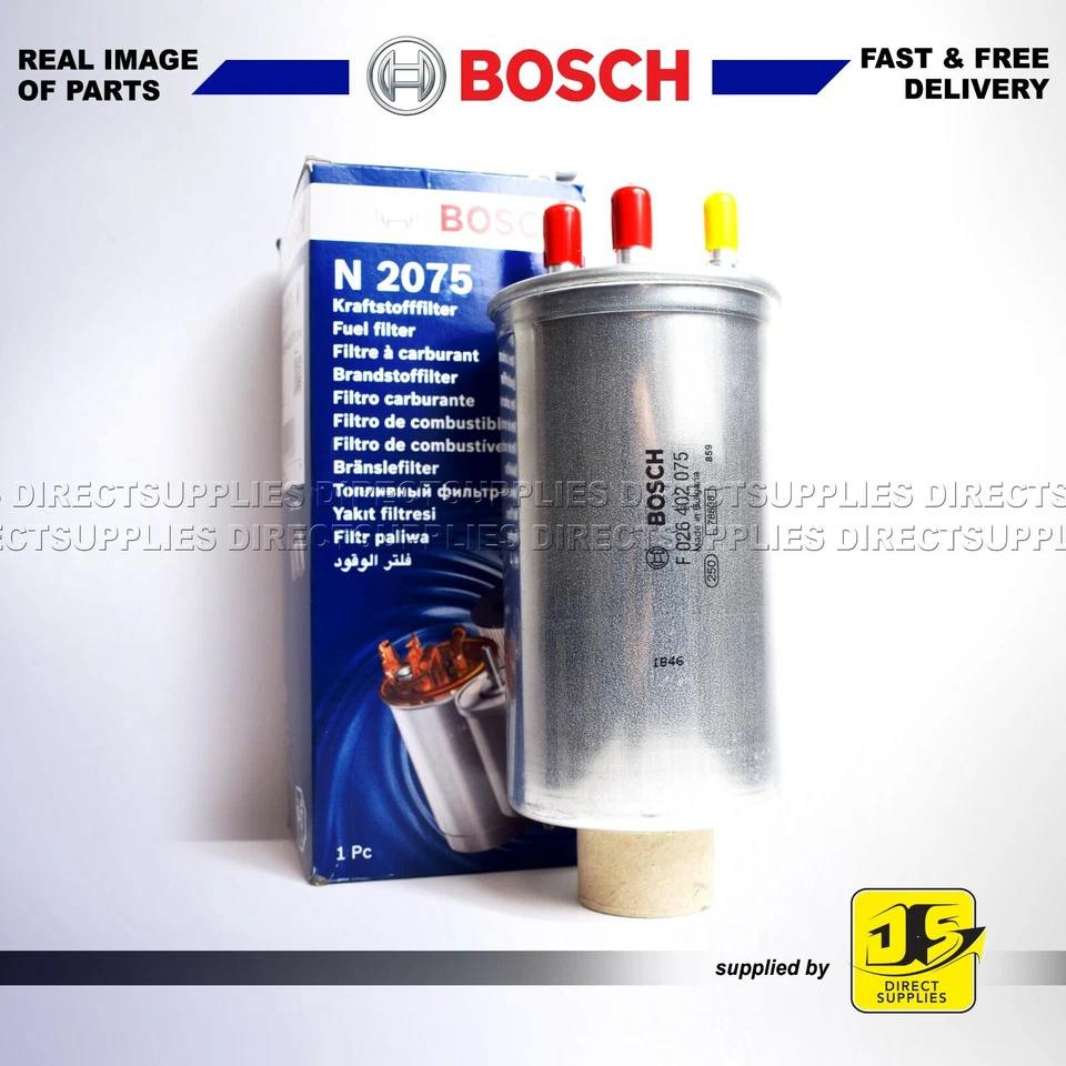 DACIA DUSTER LOGAN SANDERO FOR RENAULT LOGAN I 1.5 dCi BOSCH FUEL FILTER N2075 - Image 1 of 1