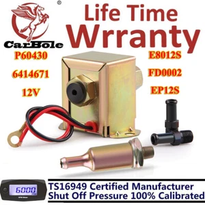 Bomba de combustible en línea electrónica de 2,5-4 PSI para la mayoría de las cortadoras de césped motores pequeños E8012S - Imagen 1 de 12