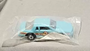 HOT WHEELS Chevy Stocker Blue Blackwalls Cereal Car in Baggie Turquoise - Picture 1 of 6