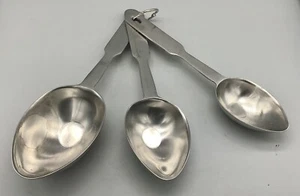 Norpro 18/8 Stainless Steel Long Handle Flat Bottom Measuring Spoons - Picture 1 of 12