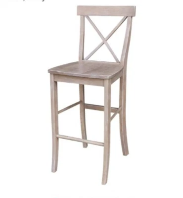 International Concepts 30 inch X-Back Bar Height Stool BRAND NEW UNASSEMBLED - Image 1 of 3