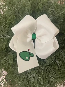 "Fiocco per capelli boutique Taylormadecustombows GOLF SPORTS applicato nuovo 5x5x2,25" - Foto 1 di 1