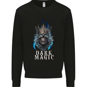 Dark Magic Skull King Kids Sweatshirt Jumper - Picture 1 of 3