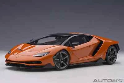 1/18 Lamborghini Centenario Pearl Orange W/Carbon Top Model Car By AUTOart 79201 - Image 1 of 4