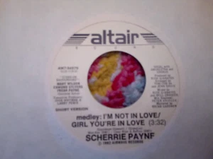 Scherrie Payne-medley:I'm Not In Love-PROMO 45'-Altair Records-1982/The Supremes - Picture 1 of 2