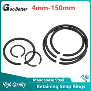 Retaining Rings Circlip Snap Rings For Shafts 4-150mm DIN 7993 Manganese Steel - Picture 1 of 10