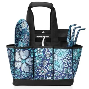 WORKPRO Garden Tool Bag Garden Tote Bag w/9 Pockets Heavy Duty Oxford Garden Bag - Picture 1 of 10