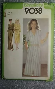 Simplicity 9038 Sewing Pattern Dress size 16 Cut & counted - Picture 1 of 2