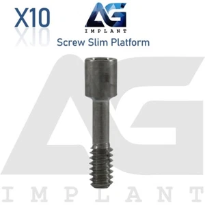 10 Fissaggio Titanio Vite Piattaforma Slim 3.0mm Sistema Protesico Int Esagonale - Foto 1 di 3