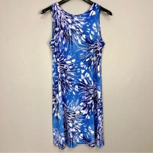 Clara Sun Woo Vestito Cambio Stampato Donna Taglia S Maglia Elasticizzata Senza Maniche Midi - Foto 1 di 6