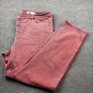J Jill Jeans Damen 18 Authentic Fit Slim Ankle Muted Red Whitewash Denim - Bild 1 von 11