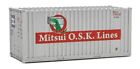 Walthers 949-8014 Ho Mitsui Osk Lines 20' Container With Flat Panel