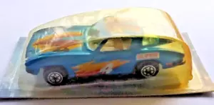 Yatming 1963 Chevrolet Corvette Stingray Split Window NEW Cut Card 70s HONG KONG - Picture 1 of 7